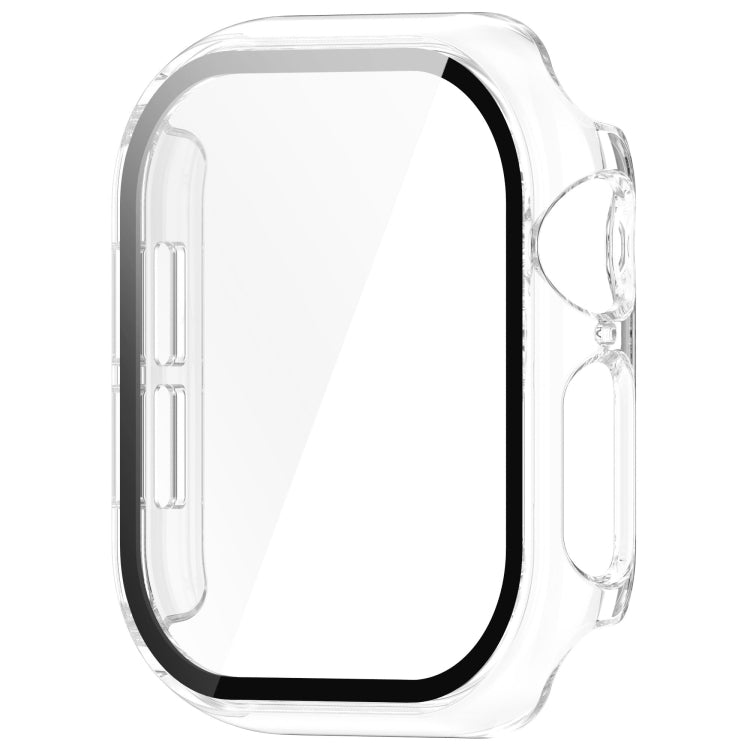 Tempered Glass Film Integrated PC Watch Case, For Apple Watch Series 11 / 10 46mm, For Apple Watch Series 11 / 10 42mm
