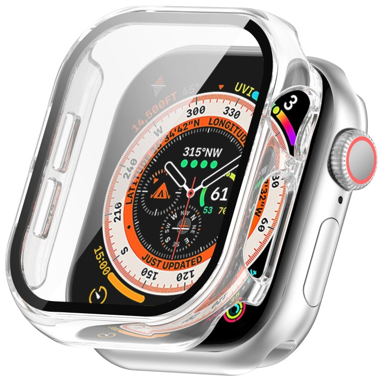 Tempered Glass Film Integrated PC Watch Case, For Apple Watch Series 11 / 10 46mm, For Apple Watch Series 11 / 10 42mm