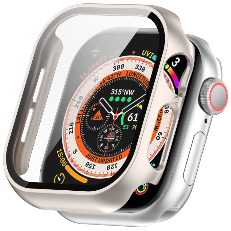 Tempered Glass Film Integrated PC Watch Case, For Apple Watch Series 11 / 10 46mm, For Apple Watch Series 11 / 10 42mm