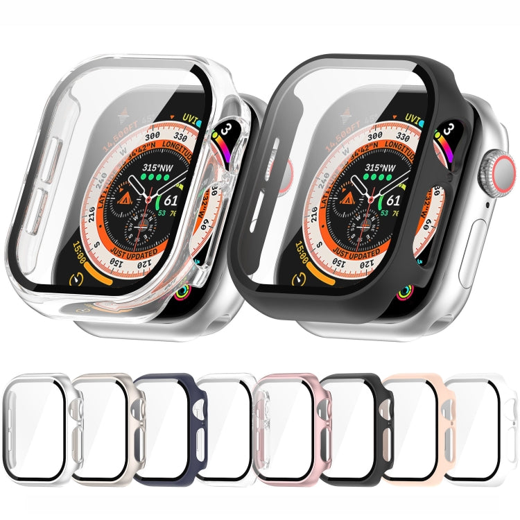 Tempered Glass Film Integrated PC Watch Case, For Apple Watch Series 11 / 10 46mm, For Apple Watch Series 11 / 10 42mm