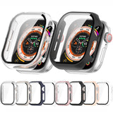 Tempered Glass Film Integrated PC Watch Case, For Apple Watch Series 11 / 10 46mm, For Apple Watch Series 11 / 10 42mm