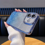 Diamond Water Ripple Gradient Glitter TPU Phone Case, For iPhone 17e / 16e, For iPhone 17 Pro Max, For iPhone 17 Pro, For iPhone 17, For iPhone Air, For iPhone 16 Pro Max, For iPhone 16 Pro, For iPhone 16 Plus