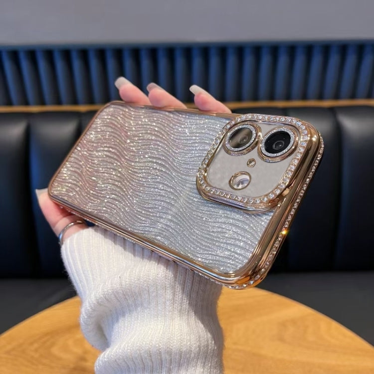 Diamond Water Ripple Gradient Glitter TPU Phone Case, For iPhone 16, For iPhone 15 Pro Max, For iPhone 15 Pro, For iPhone 15 Plus, For iPhone 15, For iPhone 14 Plus, For iPhone 14, For iPhone 14 Pro