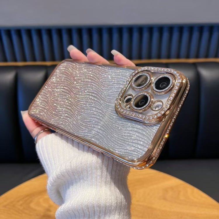 Diamond Water Ripple Gradient Glitter TPU Phone Case, For iPhone 16, For iPhone 15 Pro Max, For iPhone 15 Pro, For iPhone 15 Plus, For iPhone 15, For iPhone 14 Plus, For iPhone 14, For iPhone 14 Pro