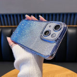 Diamond Water Ripple Gradient Glitter TPU Phone Case, For iPhone 16, For iPhone 15 Pro Max, For iPhone 15 Pro, For iPhone 15 Plus, For iPhone 15, For iPhone 14 Plus, For iPhone 14, For iPhone 14 Pro