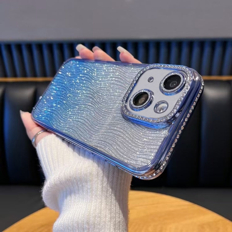 Diamond Water Ripple Gradient Glitter TPU Phone Case, For iPhone 16, For iPhone 15 Pro Max, For iPhone 15 Pro, For iPhone 15 Plus, For iPhone 15, For iPhone 14 Plus, For iPhone 14, For iPhone 14 Pro