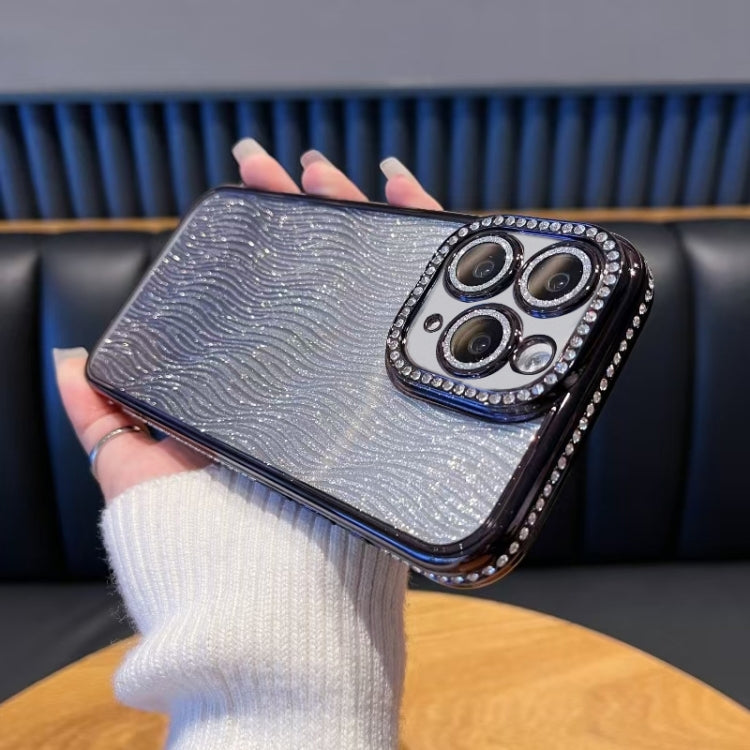 Diamond Water Ripple Gradient Glitter TPU Phone Case, For iPhone 14 Pro Max, For iPhone 13 Pro Max, For iPhone 13 Pro, For  iPhone 13, For iPhone 12, For iPhone 12 Pro Max, For iPhone 12 Pro, For iPhone 11 Pro Max