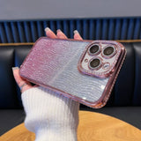 Diamond Water Ripple Gradient Glitter TPU Phone Case, For iPhone 14 Pro Max, For iPhone 13 Pro Max, For iPhone 13 Pro, For  iPhone 13, For iPhone 12, For iPhone 12 Pro Max, For iPhone 12 Pro, For iPhone 11 Pro Max
