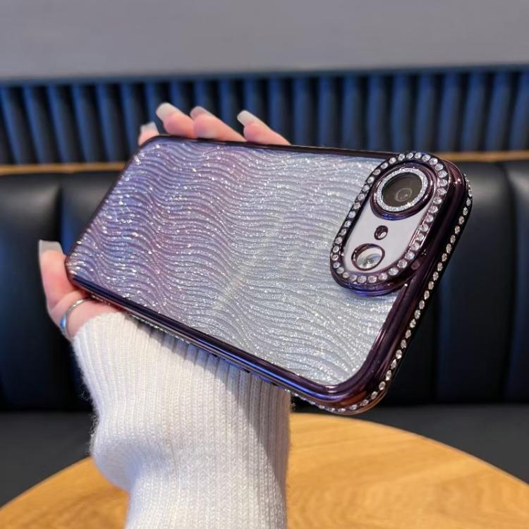 Diamond Water Ripple Gradient Glitter TPU Phone Case, For iPhone 17e / 16e, For iPhone 17 Pro Max, For iPhone 17 Pro, For iPhone 17, For iPhone Air, For iPhone 16 Pro Max, For iPhone 16 Pro, For iPhone 16 Plus
