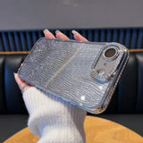 Diamond Water Ripple Gradient Glitter TPU Phone Case, For iPhone 17e / 16e, For iPhone 17 Pro Max, For iPhone 17 Pro, For iPhone 17, For iPhone Air, For iPhone 16 Pro Max, For iPhone 16 Pro, For iPhone 16 Plus