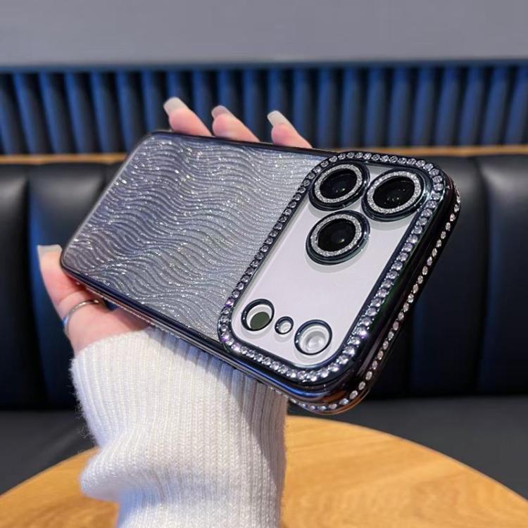 Diamond Water Ripple Gradient Glitter TPU Phone Case, For iPhone 17e / 16e, For iPhone 17 Pro Max, For iPhone 17 Pro, For iPhone 17, For iPhone Air, For iPhone 16 Pro Max, For iPhone 16 Pro, For iPhone 16 Plus