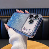 Diamond Water Ripple Gradient Glitter TPU Phone Case, For iPhone 17e / 16e, For iPhone 17 Pro Max, For iPhone 17 Pro, For iPhone 17, For iPhone Air, For iPhone 16 Pro Max, For iPhone 16 Pro, For iPhone 16 Plus