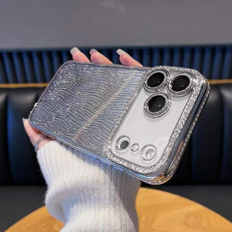 Diamond Water Ripple Gradient Glitter TPU Phone Case, For iPhone 17e / 16e, For iPhone 17 Pro Max, For iPhone 17 Pro, For iPhone 17, For iPhone Air, For iPhone 16 Pro Max, For iPhone 16 Pro, For iPhone 16 Plus