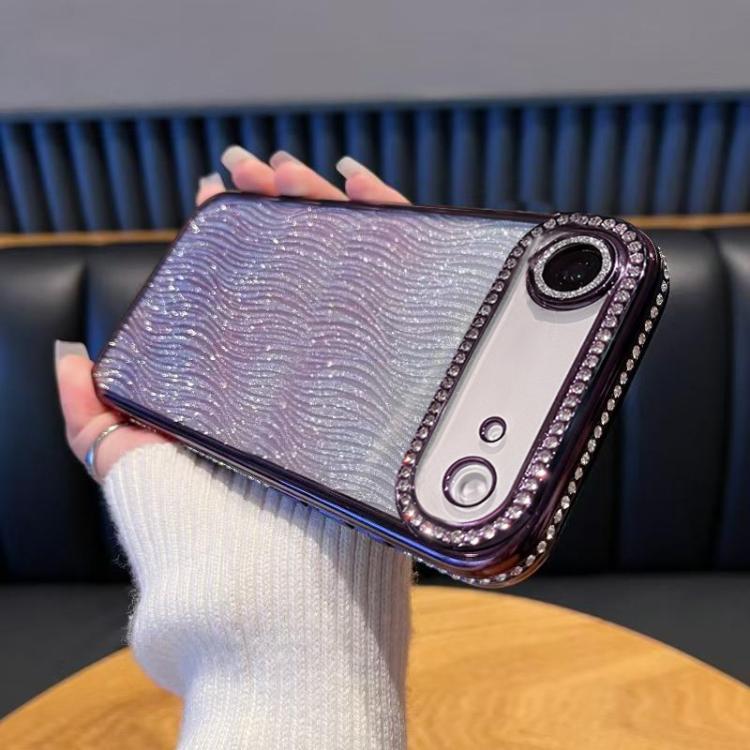 Diamond Water Ripple Gradient Glitter TPU Phone Case, For iPhone 17e / 16e, For iPhone 17 Pro Max, For iPhone 17 Pro, For iPhone 17, For iPhone Air, For iPhone 16 Pro Max, For iPhone 16 Pro, For iPhone 16 Plus