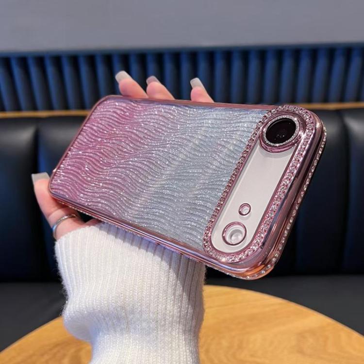 Diamond Water Ripple Gradient Glitter TPU Phone Case, For iPhone 17e / 16e, For iPhone 17 Pro Max, For iPhone 17 Pro, For iPhone 17, For iPhone Air, For iPhone 16 Pro Max, For iPhone 16 Pro, For iPhone 16 Plus