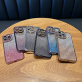 Diamond Water Ripple Gradient Glitter TPU Phone Case, For iPhone 11