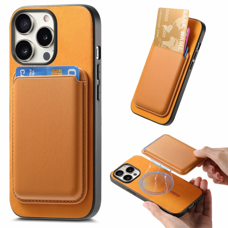 Retro Magsafe Card Bag PU Back Cover Phone Case, For iPhone 17e / 16e, For iPhone 17 Pro Max, For iPhone 17 Pro, For iPhone 17, For iPhone Air, For iPhone 16 Pro Max