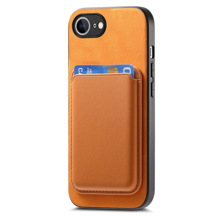 Retro Magsafe Card Bag PU Back Cover Phone Case, For iPhone 17e / 16e, For iPhone 17 Pro Max, For iPhone 17 Pro, For iPhone 17, For iPhone Air, For iPhone 16 Pro Max