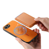 Retro Magsafe Card Bag PU Back Cover Phone Case, For iPhone 17e / 16e, For iPhone 17 Pro Max, For iPhone 17 Pro, For iPhone 17, For iPhone Air, For iPhone 16 Pro Max