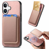 Retro Magsafe Card Bag PU Back Cover Phone Case, For iPhone 17e / 16e, For iPhone 17 Pro Max, For iPhone 17 Pro, For iPhone 17, For iPhone Air, For iPhone 16 Pro Max