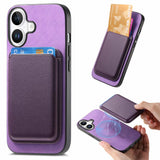 Retro Magsafe Card Bag PU Back Cover Phone Case, For iPhone 17e / 16e, For iPhone 17 Pro Max, For iPhone 17 Pro, For iPhone 17, For iPhone Air, For iPhone 16 Pro Max