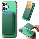 Retro Magsafe Card Bag PU Back Cover Phone Case, For iPhone 17e / 16e, For iPhone 17 Pro Max, For iPhone 17 Pro, For iPhone 17, For iPhone Air, For iPhone 16 Pro Max