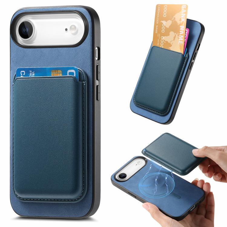 Retro Magsafe Card Bag PU Back Cover Phone Case, For iPhone 17e / 16e, For iPhone 17 Pro Max, For iPhone 17 Pro, For iPhone 17, For iPhone Air, For iPhone 16 Pro Max