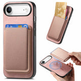 Retro Magsafe Card Bag PU Back Cover Phone Case, For iPhone 17e / 16e, For iPhone 17 Pro Max, For iPhone 17 Pro, For iPhone 17, For iPhone Air, For iPhone 16 Pro Max