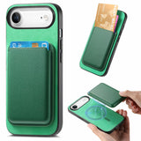 Retro Magsafe Card Bag PU Back Cover Phone Case, For iPhone 17e / 16e, For iPhone 17 Pro Max, For iPhone 17 Pro, For iPhone 17, For iPhone Air, For iPhone 16 Pro Max
