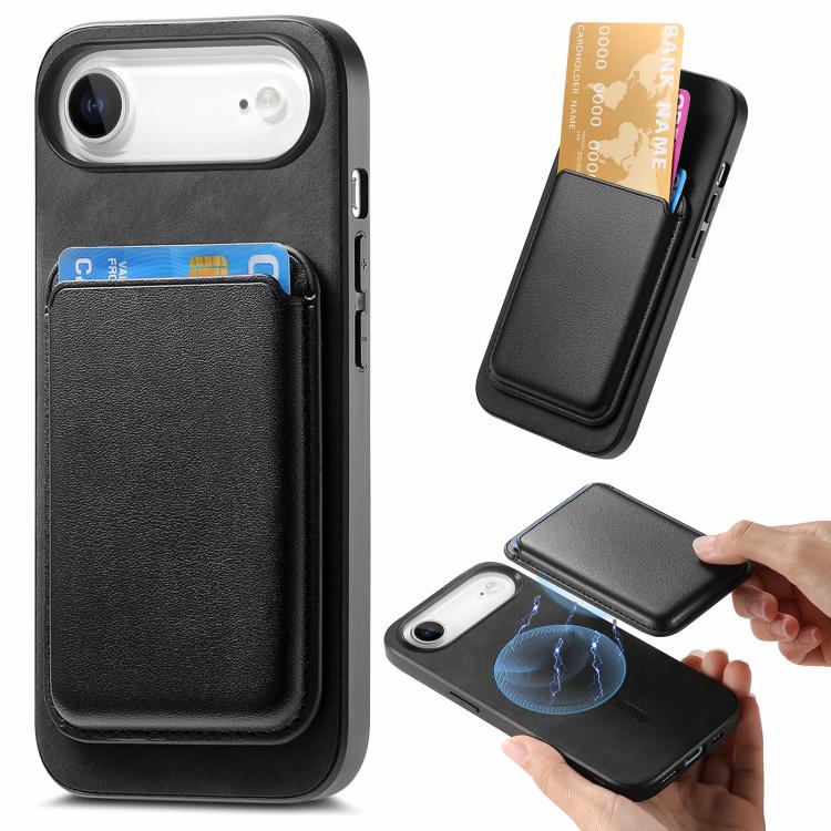 Retro Magsafe Card Bag PU Back Cover Phone Case, For iPhone 17e / 16e, For iPhone 17 Pro Max, For iPhone 17 Pro, For iPhone 17, For iPhone Air, For iPhone 16 Pro Max