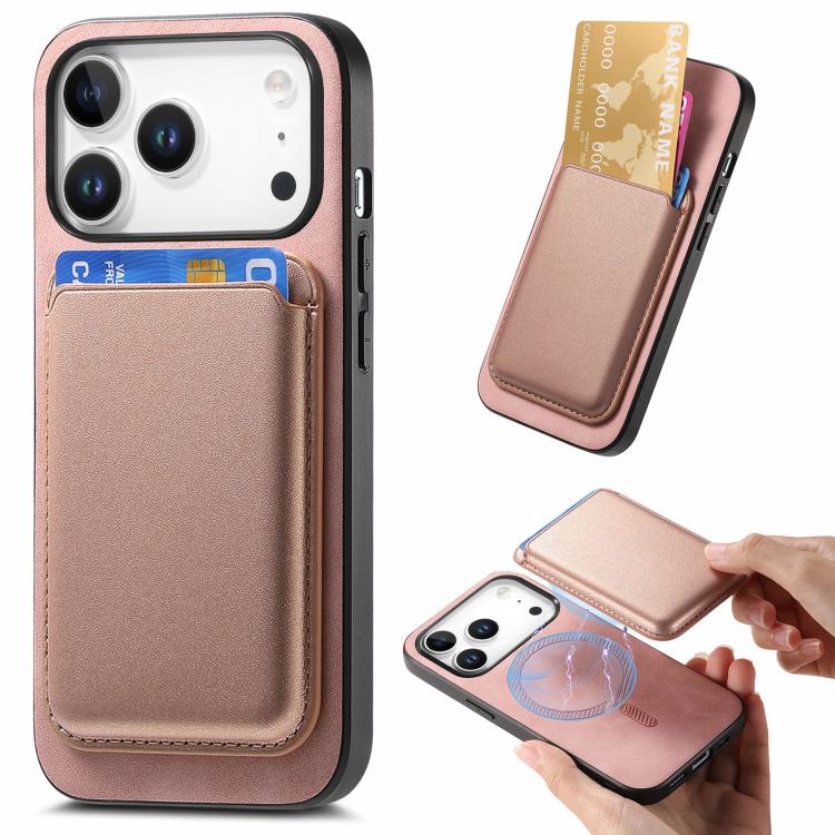 Retro Magsafe Card Bag PU Back Cover Phone Case, For iPhone 17e / 16e, For iPhone 17 Pro Max, For iPhone 17 Pro, For iPhone 17, For iPhone Air, For iPhone 16 Pro Max