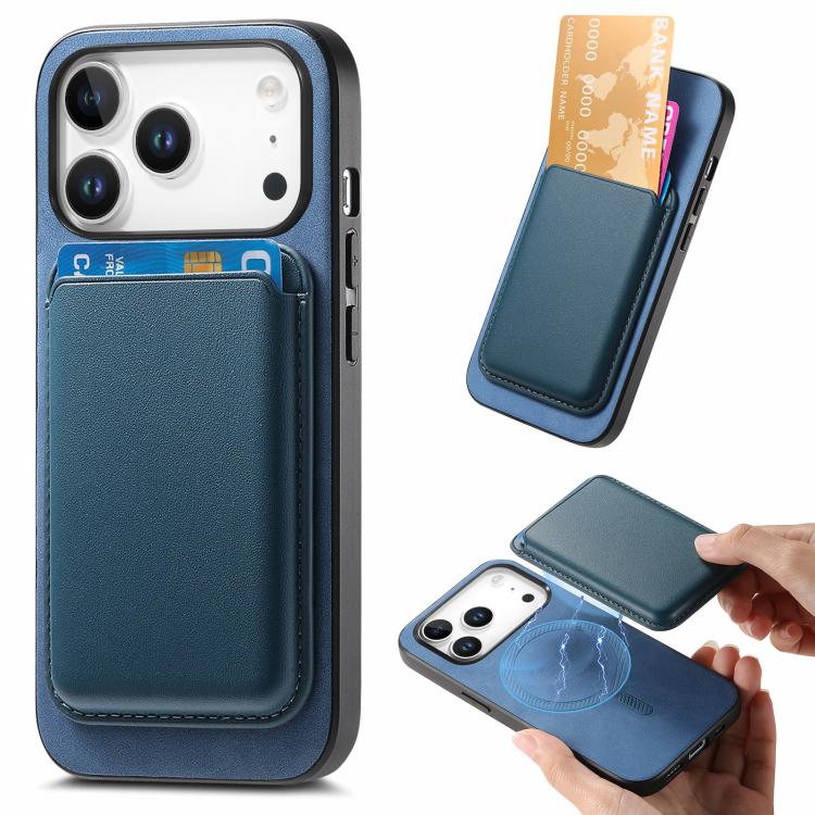 Retro Magsafe Card Bag PU Back Cover Phone Case, For iPhone 17e / 16e, For iPhone 17 Pro Max, For iPhone 17 Pro, For iPhone 17, For iPhone Air, For iPhone 16 Pro Max