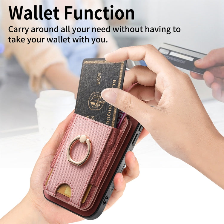 Retro Splitable Magnetic Stand Card Bag Leather Phone Case, For iPhone 16
