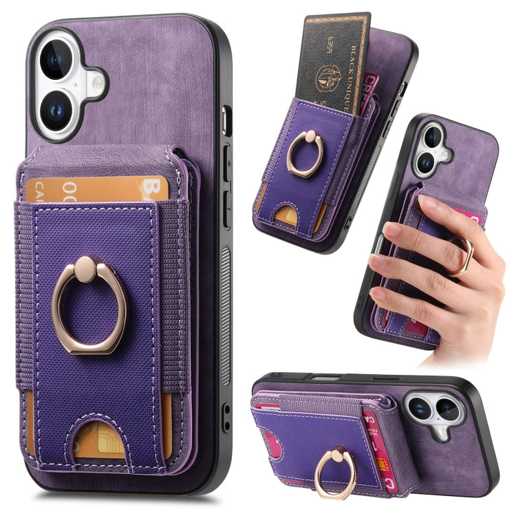 Retro Splitable Magnetic Stand Card Bag Leather Phone Case, For iPhone 17e / 16e, For iPhone 17 Pro Max, For iPhone 17 Pro, For iPhone 17, For iPhone Air, For iPhone 16 Pro Max, For iPhone 16 Pro, For iPhone 16 Plus