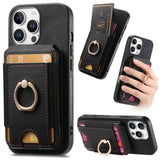 Retro Splitable Magnetic Stand Card Bag Leather Phone Case, For iPhone 17e / 16e, For iPhone 17 Pro Max, For iPhone 17 Pro, For iPhone 17, For iPhone Air, For iPhone 16 Pro Max, For iPhone 16 Pro, For iPhone 16 Plus