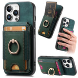 Retro Splitable Magnetic Stand Card Bag Leather Phone Case, For iPhone 17e / 16e, For iPhone 17 Pro Max, For iPhone 17 Pro, For iPhone 17, For iPhone Air, For iPhone 16 Pro Max, For iPhone 16 Pro, For iPhone 16 Plus