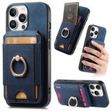 Retro Splitable Magnetic Stand Card Bag Leather Phone Case, For iPhone 17e / 16e, For iPhone 17 Pro Max, For iPhone 17 Pro, For iPhone 17, For iPhone Air, For iPhone 16 Pro Max, For iPhone 16 Pro, For iPhone 16 Plus