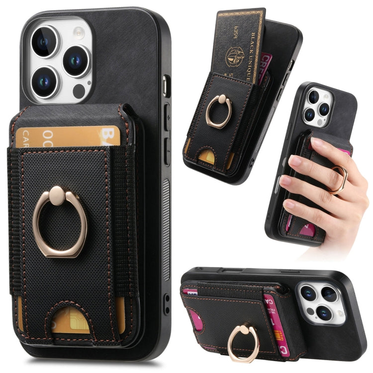 Retro Splitable Magnetic Stand Card Bag Leather Phone Case, For iPhone 17e / 16e, For iPhone 17 Pro Max, For iPhone 17 Pro, For iPhone 17, For iPhone Air, For iPhone 16 Pro Max, For iPhone 16 Pro, For iPhone 16 Plus