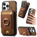 Retro Splitable Magnetic Stand Card Bag Leather Phone Case, For iPhone 17e / 16e, For iPhone 17 Pro Max, For iPhone 17 Pro, For iPhone 17, For iPhone Air, For iPhone 16 Pro Max, For iPhone 16 Pro, For iPhone 16 Plus