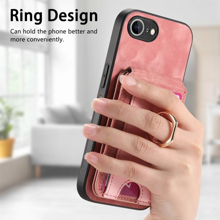 Retro Splitable Magnetic Stand Card Bag Leather Phone Case, For iPhone 17e / 16e, For iPhone 17 Pro Max, For iPhone 17 Pro, For iPhone 17, For iPhone Air, For iPhone 16 Pro Max, For iPhone 16 Pro, For iPhone 16 Plus