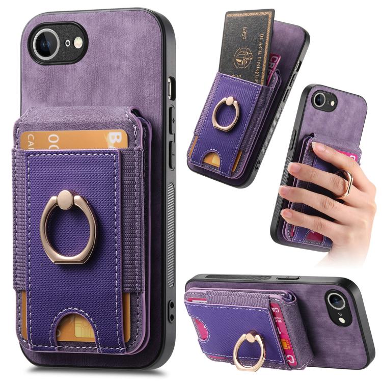 Retro Splitable Magnetic Stand Card Bag Leather Phone Case, For iPhone 17e / 16e, For iPhone 17 Pro Max, For iPhone 17 Pro, For iPhone 17, For iPhone Air, For iPhone 16 Pro Max, For iPhone 16 Pro, For iPhone 16 Plus