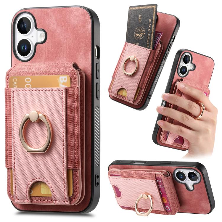 Retro Splitable Magnetic Stand Card Bag Leather Phone Case, For iPhone 17e / 16e, For iPhone 17 Pro Max, For iPhone 17 Pro, For iPhone 17, For iPhone Air, For iPhone 16 Pro Max, For iPhone 16 Pro, For iPhone 16 Plus