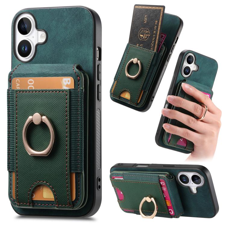 Retro Splitable Magnetic Stand Card Bag Leather Phone Case, For iPhone 17e / 16e, For iPhone 17 Pro Max, For iPhone 17 Pro, For iPhone 17, For iPhone Air, For iPhone 16 Pro Max, For iPhone 16 Pro, For iPhone 16 Plus