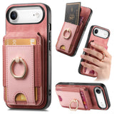 Retro Splitable Magnetic Stand Card Bag Leather Phone Case, For iPhone 17e / 16e, For iPhone 17 Pro Max, For iPhone 17 Pro, For iPhone 17, For iPhone Air, For iPhone 16 Pro Max, For iPhone 16 Pro, For iPhone 16 Plus