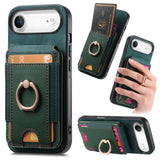 Retro Splitable Magnetic Stand Card Bag Leather Phone Case, For iPhone 17e / 16e, For iPhone 17 Pro Max, For iPhone 17 Pro, For iPhone 17, For iPhone Air, For iPhone 16 Pro Max, For iPhone 16 Pro, For iPhone 16 Plus