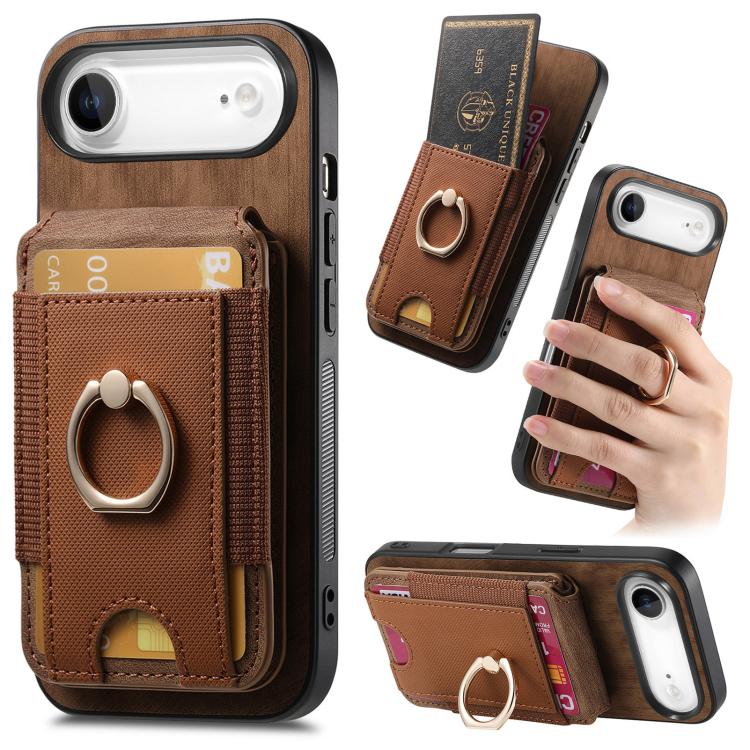 Retro Splitable Magnetic Stand Card Bag Leather Phone Case, For iPhone 17e / 16e, For iPhone 17 Pro Max, For iPhone 17 Pro, For iPhone 17, For iPhone Air, For iPhone 16 Pro Max, For iPhone 16 Pro, For iPhone 16 Plus