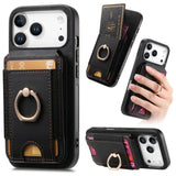 Retro Splitable Magnetic Stand Card Bag Leather Phone Case, For iPhone 17e / 16e, For iPhone 17 Pro Max, For iPhone 17 Pro, For iPhone 17, For iPhone Air, For iPhone 16 Pro Max, For iPhone 16 Pro, For iPhone 16 Plus