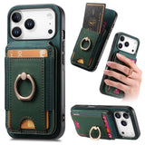 Retro Splitable Magnetic Stand Card Bag Leather Phone Case, For iPhone 17e / 16e, For iPhone 17 Pro Max, For iPhone 17 Pro, For iPhone 17, For iPhone Air, For iPhone 16 Pro Max, For iPhone 16 Pro, For iPhone 16 Plus