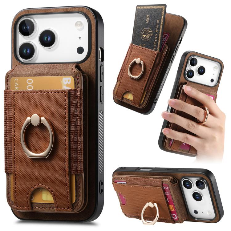 Retro Splitable Magnetic Stand Card Bag Leather Phone Case, For iPhone 17e / 16e, For iPhone 17 Pro Max, For iPhone 17 Pro, For iPhone 17, For iPhone Air, For iPhone 16 Pro Max, For iPhone 16 Pro, For iPhone 16 Plus