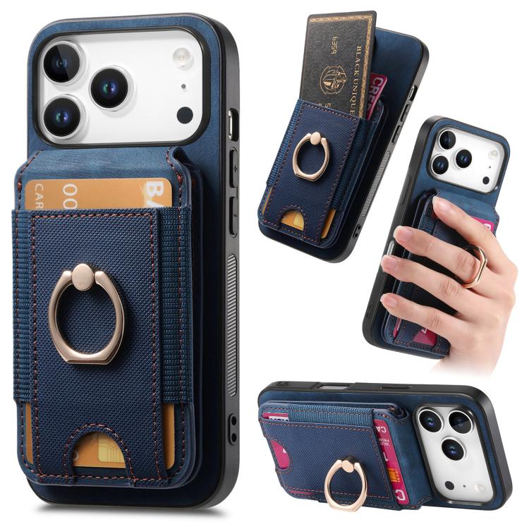 Retro Splitable Magnetic Stand Card Bag Leather Phone Case, For iPhone 17e / 16e, For iPhone 17 Pro Max, For iPhone 17 Pro, For iPhone 17, For iPhone Air, For iPhone 16 Pro Max, For iPhone 16 Pro, For iPhone 16 Plus